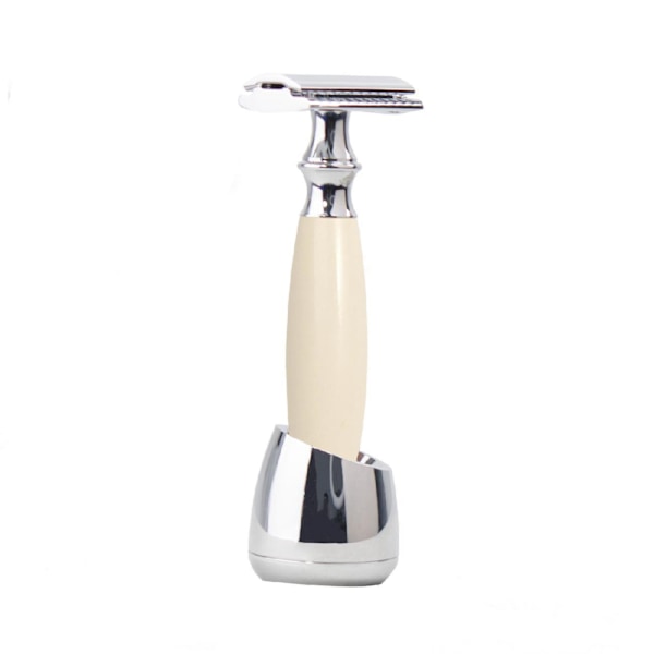 ##/Sikkerhetsbarberingssett med sommerfuglmekanisme og aluminiumsstativ##/