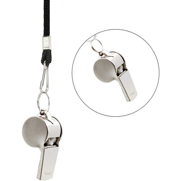Silver - 1 stycke, metallvisselpipa, stark och ren visselpipa, metall