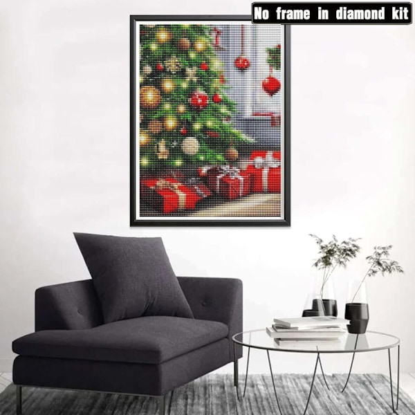 ##/Jul 5D diamantmålning kit, 12x16 tum, julklapp##/