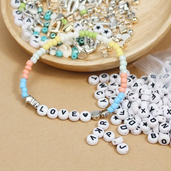Pärlor för armband Seed Bead, 4 mm pärlor för smycken med 1260 stycken