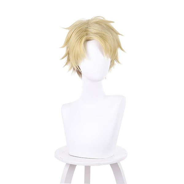 L-email Peruk Spy Family Loid Forger Cosplay Peruker Ljusgul Färg