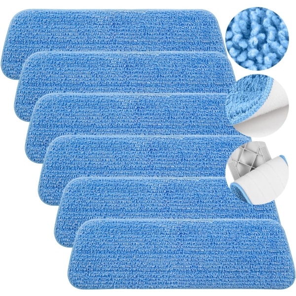 Mop Pad Ersättning för Spraygolvmopp 15.3 * 5.1 Tum, ILAVCO