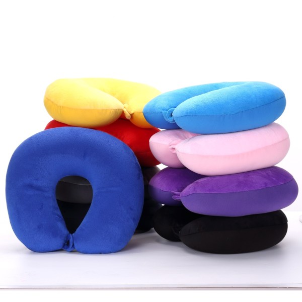 Black-2 in 1 travel pillow - 24*27*9 cm - neck pillow for airpla