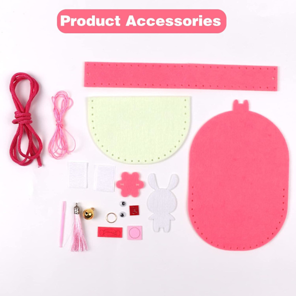 Sykit för barn (Rosa Kanin), DIY-kit för små flickor, icke-