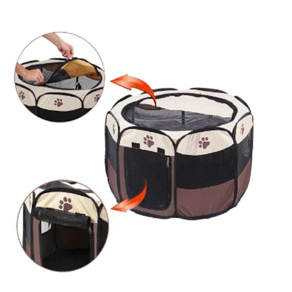 ##/73x73x43 cm Sammenleggbar dyrebur valpebur smådyr bur##/