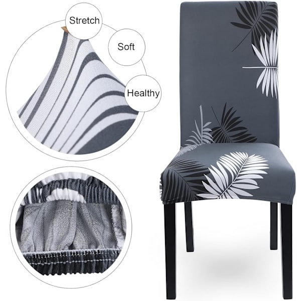 ##/Stretch Stolskydd 4 stycken Universal Stolskydd Tryckt##/
