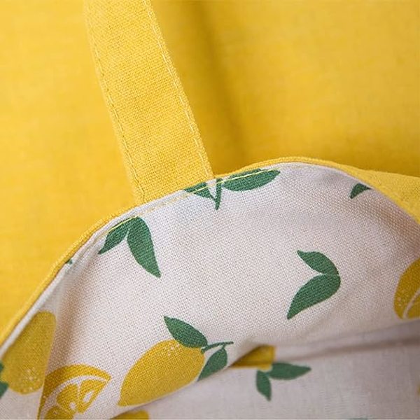 Canvas Tote Bag, 40cm x 36cm (Gul), Shopping Tote Bag