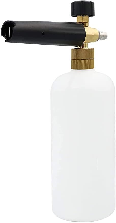 33,8 oz/1 L skumlance med 1/4 Quick Connect til højtryksrenserpistol, kun kompatibel med 1/4 Quick Connector