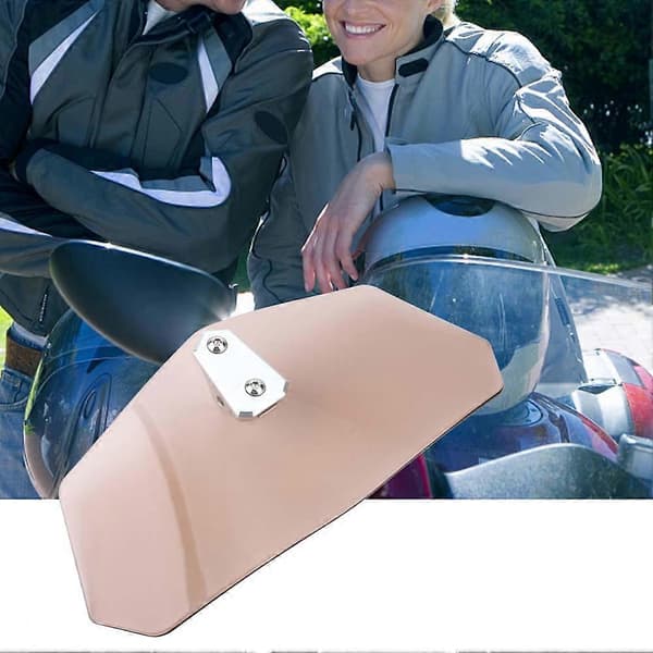 Universell Justerbar Vindruta Vindavvisare Vindskydd för Motorcykel (Tawny)