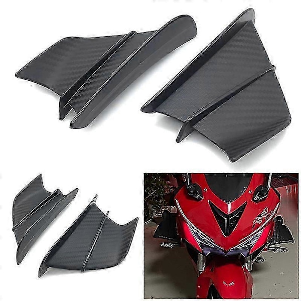 Passer til Kawasaki Ninja 400/300/650 Z900 kroppsfikserte luftvinge sidevindavviser tilbehør