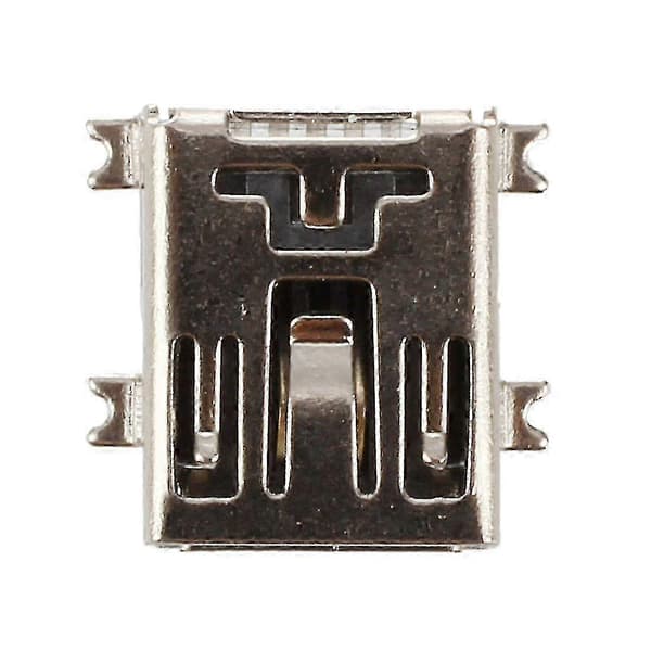 Ersättnings Mini Usb Typ B Hona 5 Stifts Pcb Kortmonterad Jack Laddarkontakt 10 st