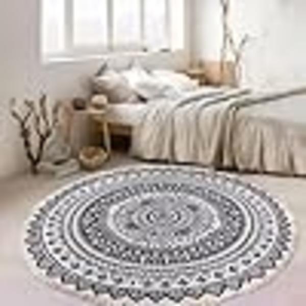 ##/120cm, Kukallinen lattiamatto, Konepesu Moderni Sisustus Alue Matot##/
