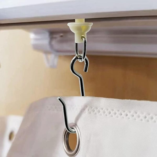 ##/Klämrullar för U-spår (90 st) för U-spårsgardinkrokar##/