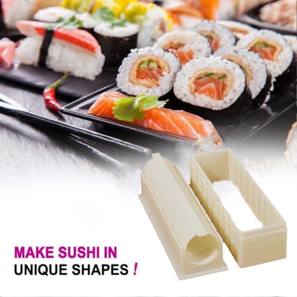JiKaiX 1 Sæt Sushi Form Holdbar Praktisk Sushi Fremstillingsværktøj Alsidige DIY Sushi Form Sæt til Hjemmekøkken Round