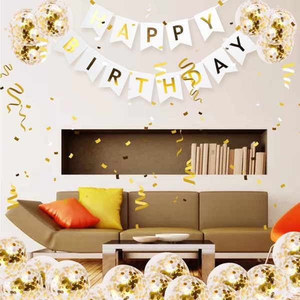 Happy Birthday Banner Decoration, Happy Birthday Balloons ja 5 p