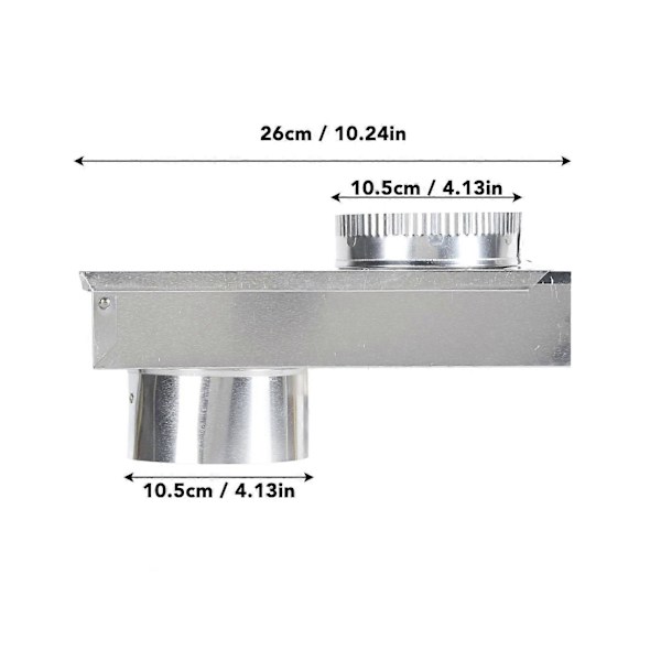 Tørketrommelventilsett Aluminiumlegering Glatt Innvendig Vegg Universal Tørketrommel Ventil Periskop Erstatning