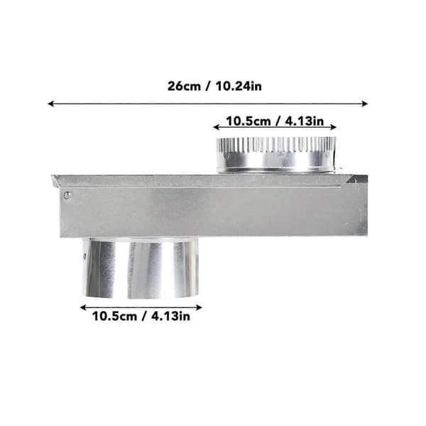 Torktumlare Ventilationskit Aluminiumlegering Slät Innervägg Universal Torktumlare Ventilationsperiskop Ersättning