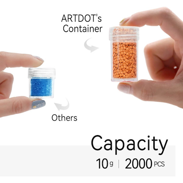 Diamantmaleri Oppbevaringsbokser, 30 roms perleoppbevaring med 5D diamant