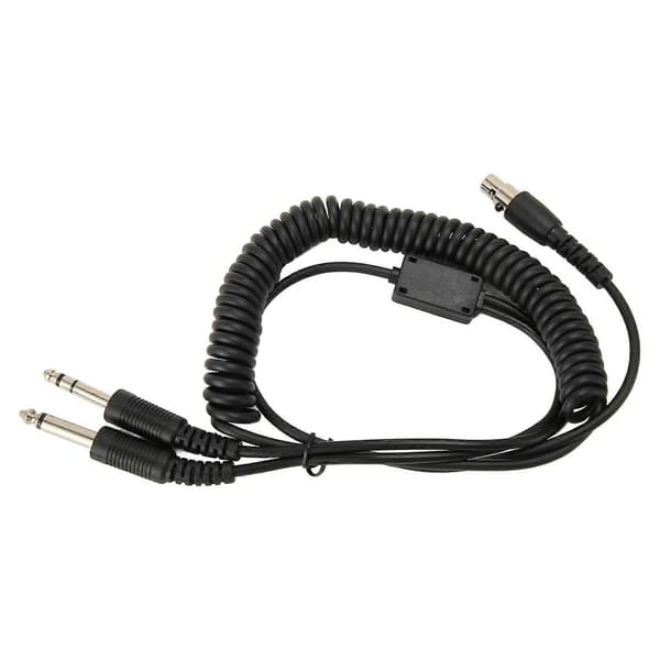 Mini XLR 5 Pin Stik til GA Dobbeltstik Headset Adapterkabel til David Clark Avcomm ASA til Dobbelt GA PJ055 PJ068 Jack