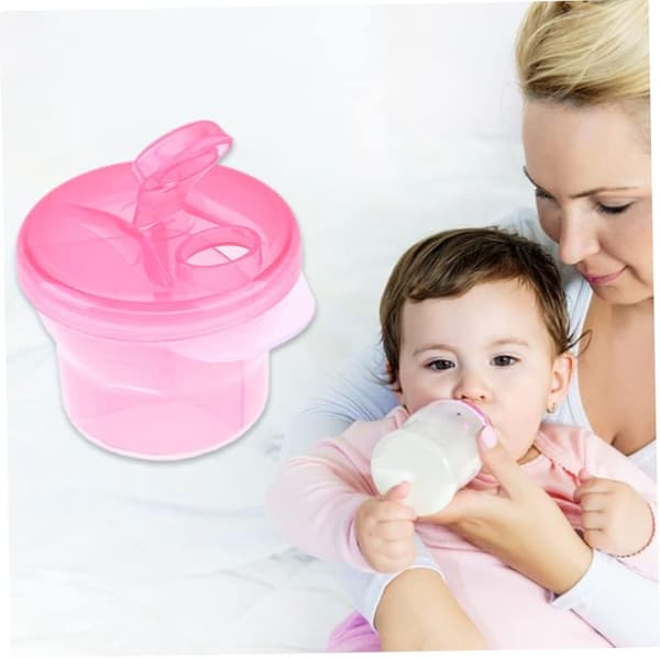 Baby Mjölkpulverdispenser Rosa Förvaringslåda Förvaringslåda Utomhus