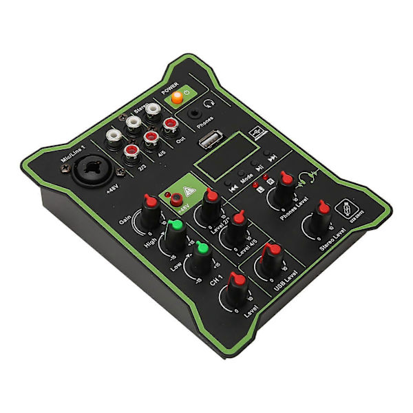 Mini Lydmikser Lossless 5 Kanal Bluetooth U Disk Avspilling Kompakt Opptakslydkort for Direktestrømming