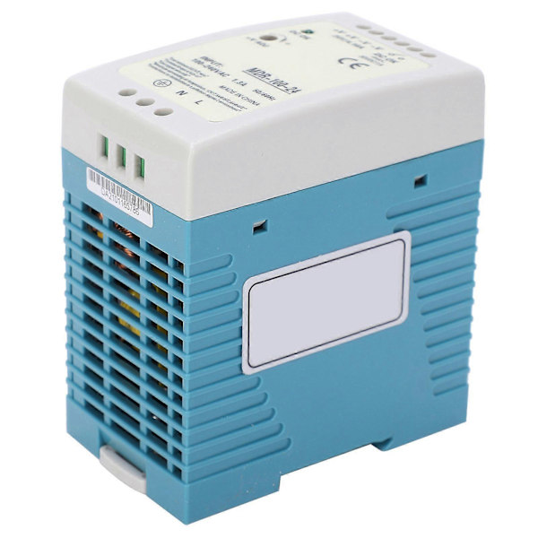BERM DinRail Switching Strømforsyning MDR10024 Output 100W/24V/1.3A Input 100240VAC