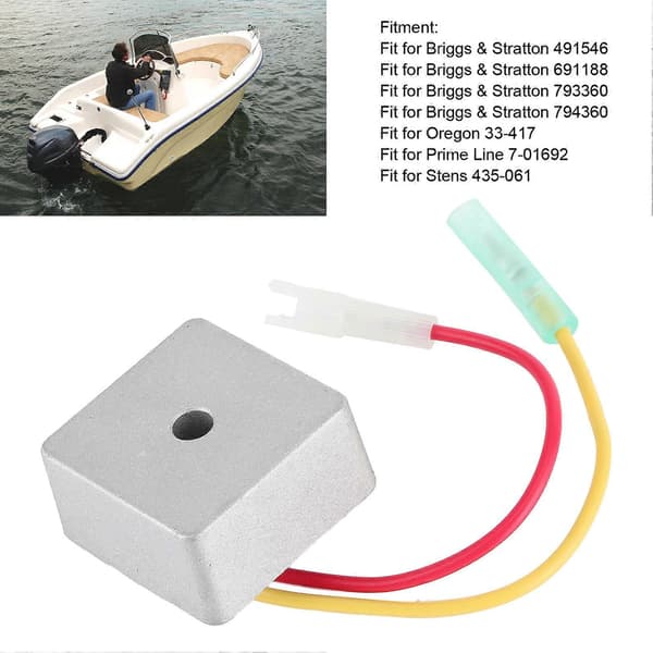 Spændingsregulator Ensretter 491546 691188 Erstatning Passer til Briggs &amp; Stratton