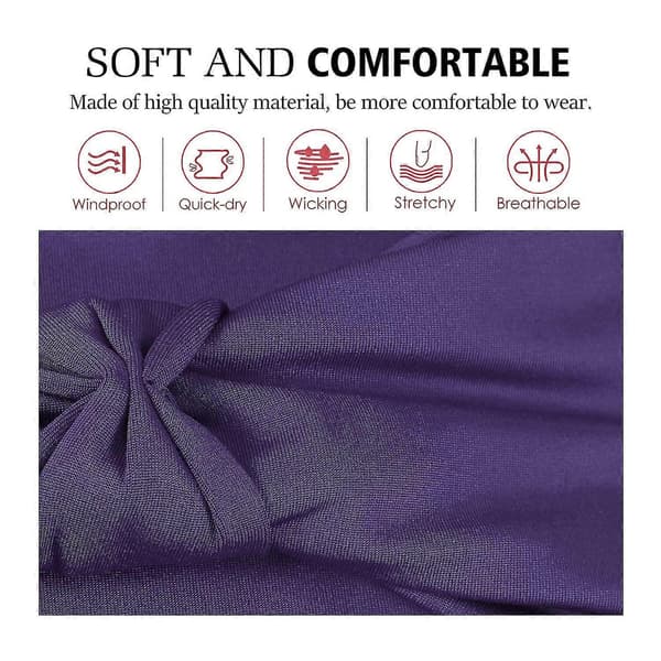 Dame Hårbånd, Multifunktionelt Hårbånd Hårbånd Hårbånd Multi-styl Purple