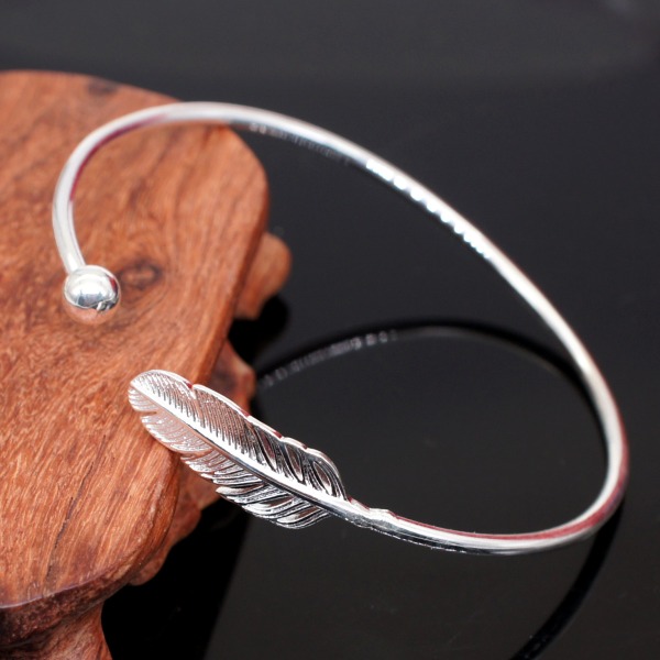 2-delat Öppet Blad Armband (Roséguld Färg) Justerbar Si