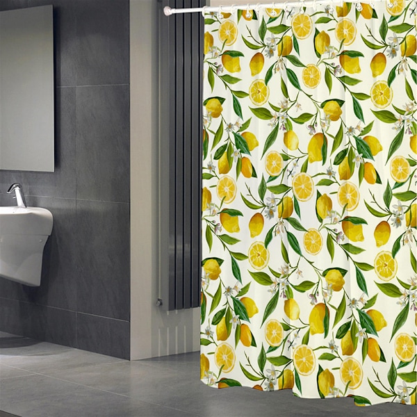 180 * 120 (Citron) Duschdraperi Vattentät Polyester Mögelresistent