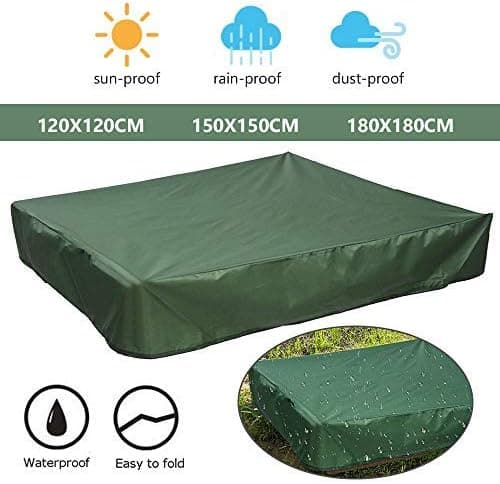 Sandlåda Presenning 150x150cm Vattentätt Skydd UV-skydd 70%