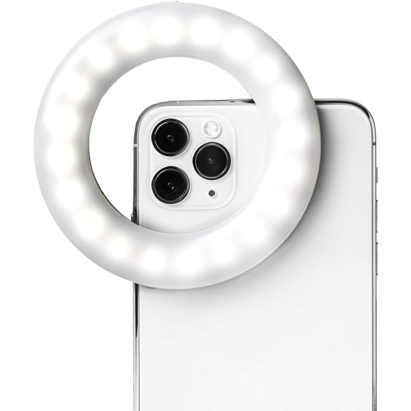 Selfie-rengasvalo puhelimeen, latautuva puhelimen rengasvalo C