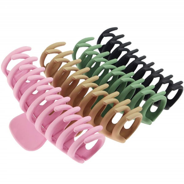 ##/Hårklämma 4 stycken hårklämmor stora plastklämmor##/