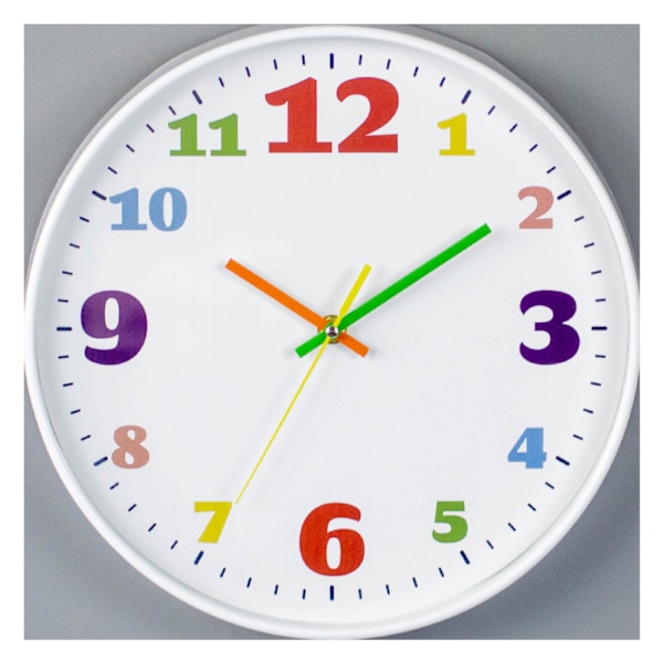 ##/12 tommer farvet digital vægur##/