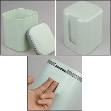 Minibøtte for skrivebord med trykknapp og lokk - 1,8 L