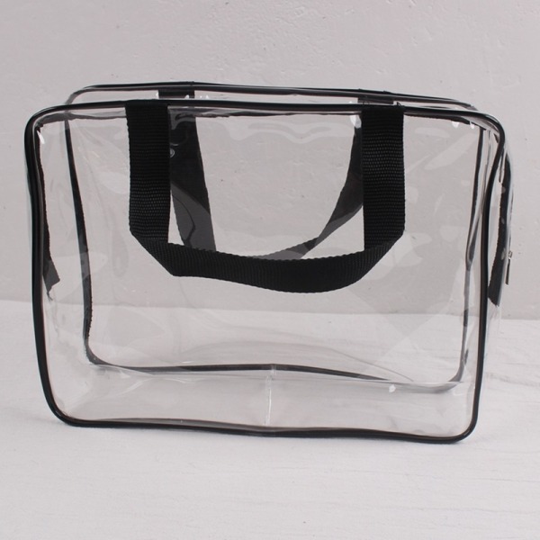 ##/in 1 Gaveposer Transparent PVC Rejsetaske Vandtæt Multifunktionel Kosmetikposer Makeupposer til Rejser 3 stk (Sort)##/