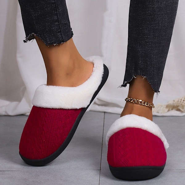 ##/（40-41）bomullstofflor varma platta tofflor tofflor tofflor##/
