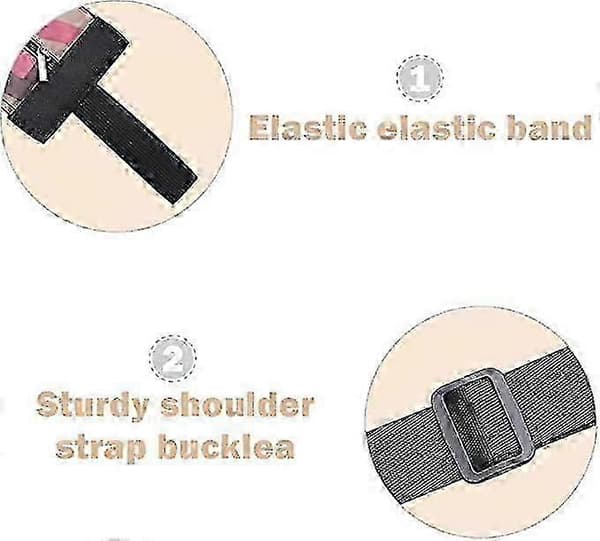 Handlepose, 2 STK Gjenbrukbare Sammenleggbare Handleposer, Kraftig Handlenett, Sportsreise Skulderveske, Sammenleggbar Vaskbar Gjenbrukbar Handlepose