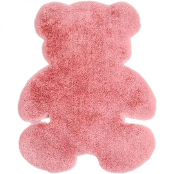 ##/Rosa teppe, myk, bjørnform, stue##/