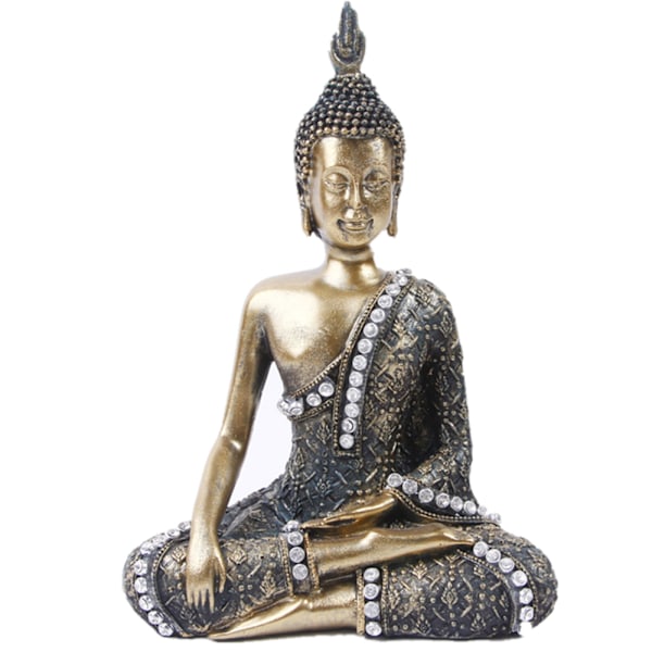 Sakyamuni Buddha Figur Buddha Statue Skulptur Hjemmedekorasjon