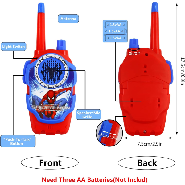 2 delar walkie talkie, barn walkie talkie, barnkommunikation G