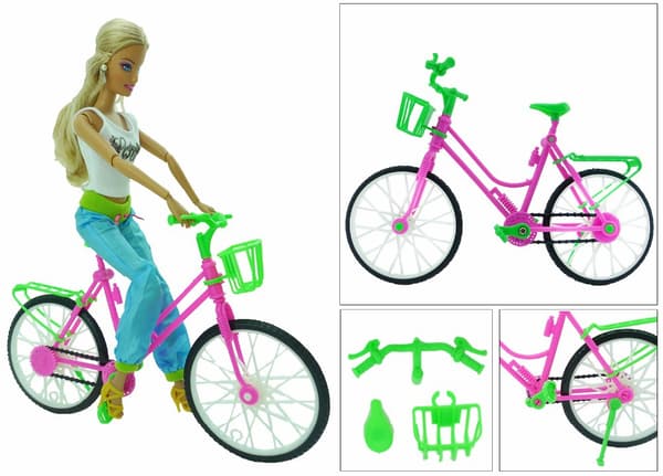 ##/Barbie Dockhus och Cykeltillbehör - Grön, Lekhus Educa##/