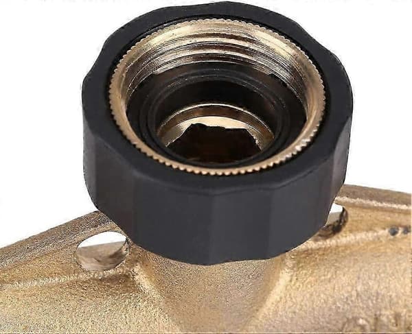 3/4 Tommers Messing 4-veis Slangesplitter Dyse Bryter Slangeadapter Kran Koblinger for Hagevanning
