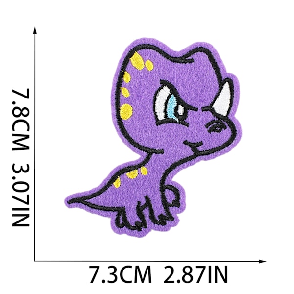 ##/26 Stykker Dinosaur Jern-På Brodererede Mærker til Syning Mærker o##/