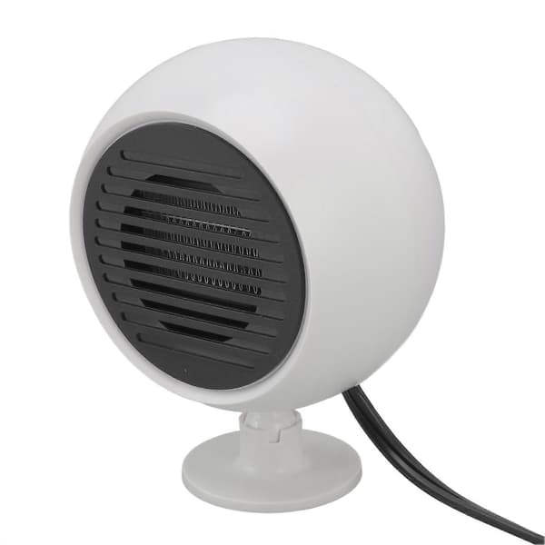 Bilvarmer Konstant Temperatur Lav Støj Bred Vinkel 360 Justerbar Bilvarmer Ventilator Hvid 24V