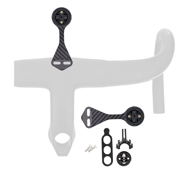 Carbon Fiber Cykelstyr Computer Mount F12 til Garmin Cate