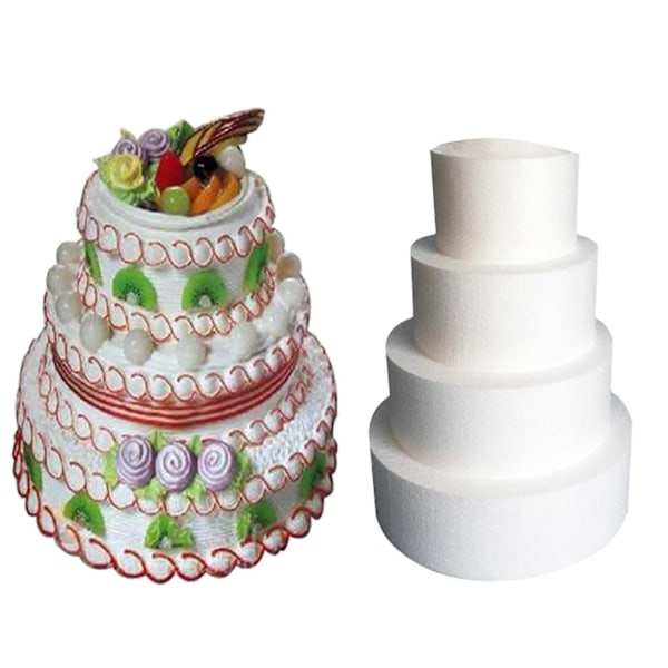 Skumlagkage Dummy DIY Fondant Fest Modellering Håndværksform Køkkentilbehør 16inch