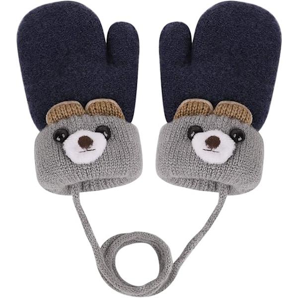 ##/0-3 År Toddler Magic Stretch Vantar Tjockt Plyschfodrade, Vinter Baby##/