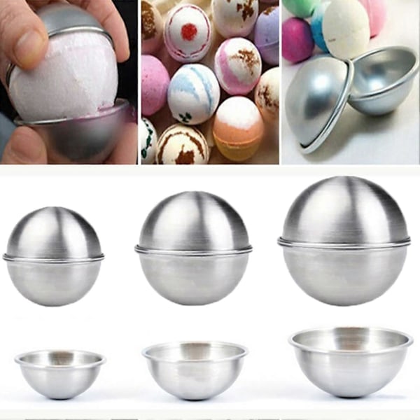 Badebombeforme Geometrisk Form Bærbar Aluminiumslegeringsskal Hjerteformet Bageform til Dessert Hus 1