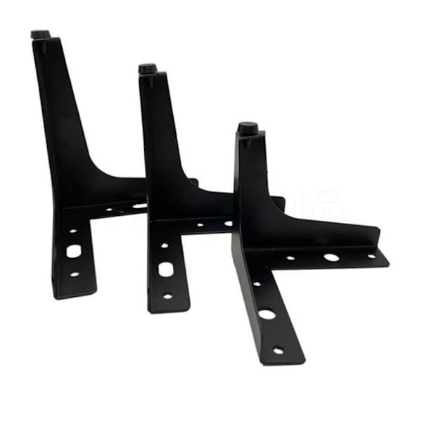4 st 10 cm svarta metallmöbelben för skåp, soffa, soffbord, TV